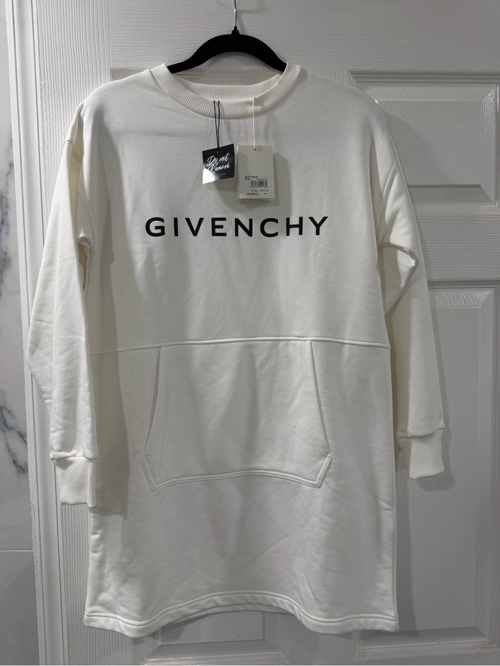 Givenchy White Crewneck Logo Sweatshirt